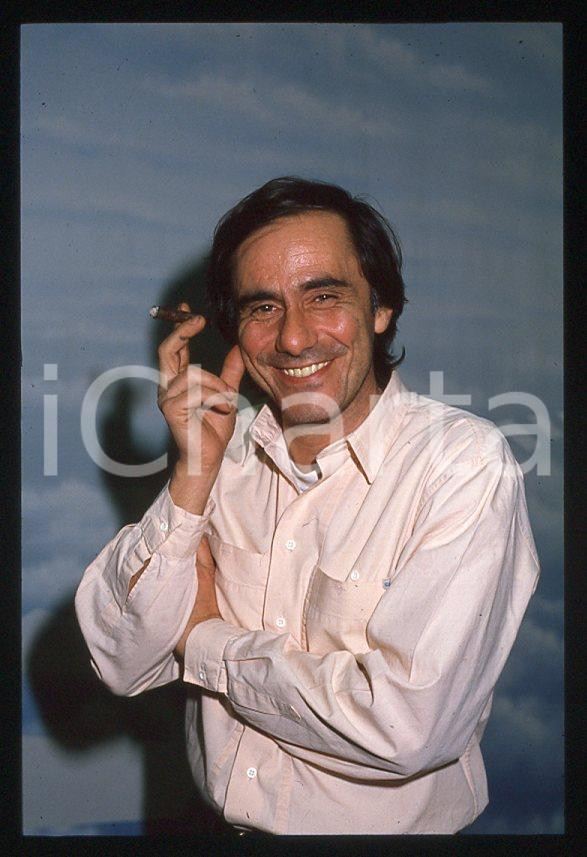Fotografia d epoca originale 1985 ca ITALIA  MUSICA Roberto VECCHIONI Ritratto  35mm vintage slide 1 1