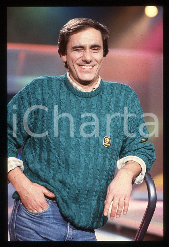 Fotografia d epoca originale 1985 ca ITALIA  MUSICA Roberto VECCHIONI Ritratto  35mm vintage slide 6 1