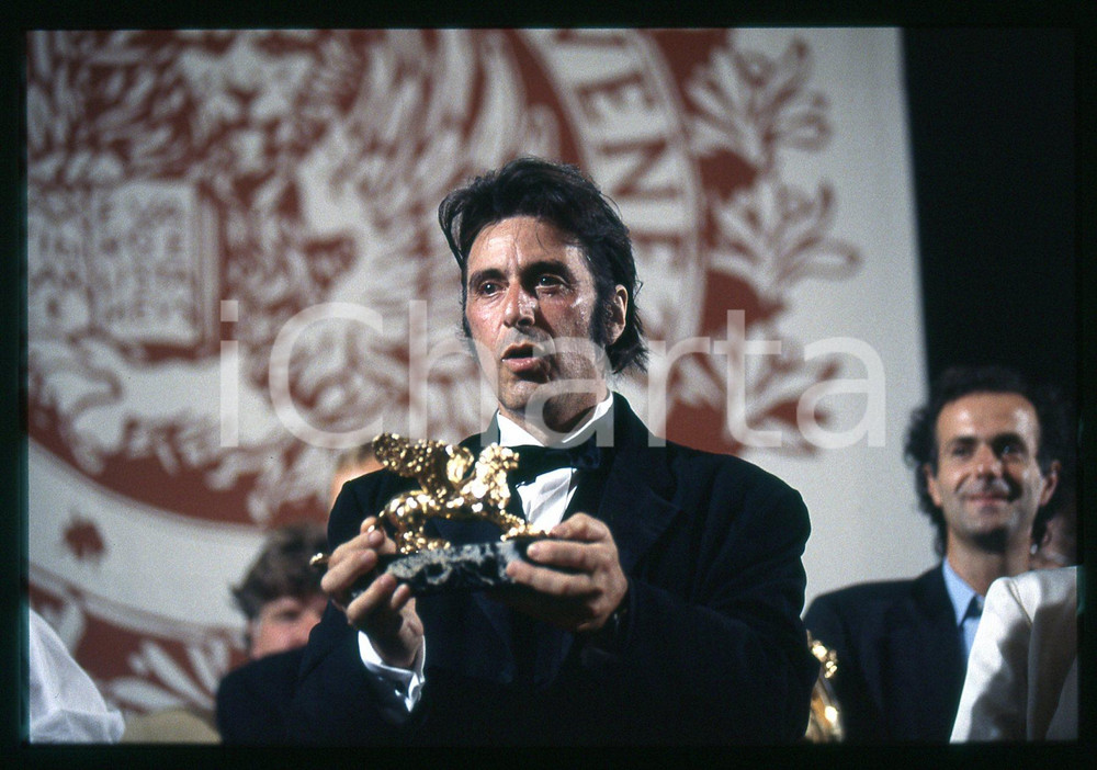 Fotografia d epoca originale 1994 VENEZIA Al PACINO Roberto CITRAN Mostra del Cinema  35mm VINTAGE SLIDE 1 1
