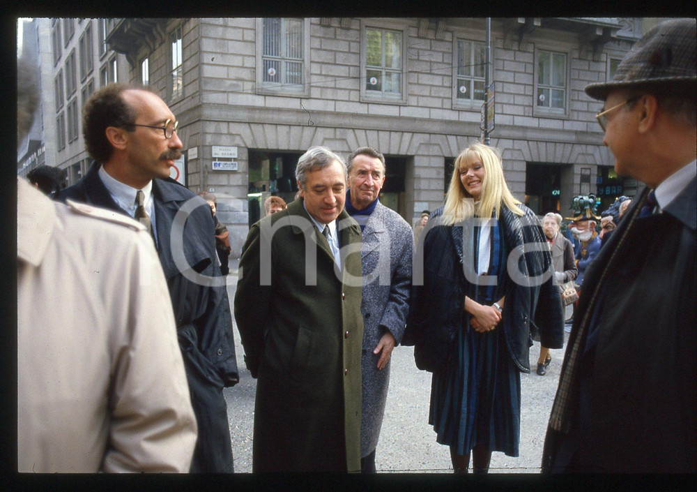 Fotografia d epoca originale 1990 ca MILANO Ulla WEIGERSTORFER Miss Mondo 1987 35mm VINTAGE SLIDE 12 1