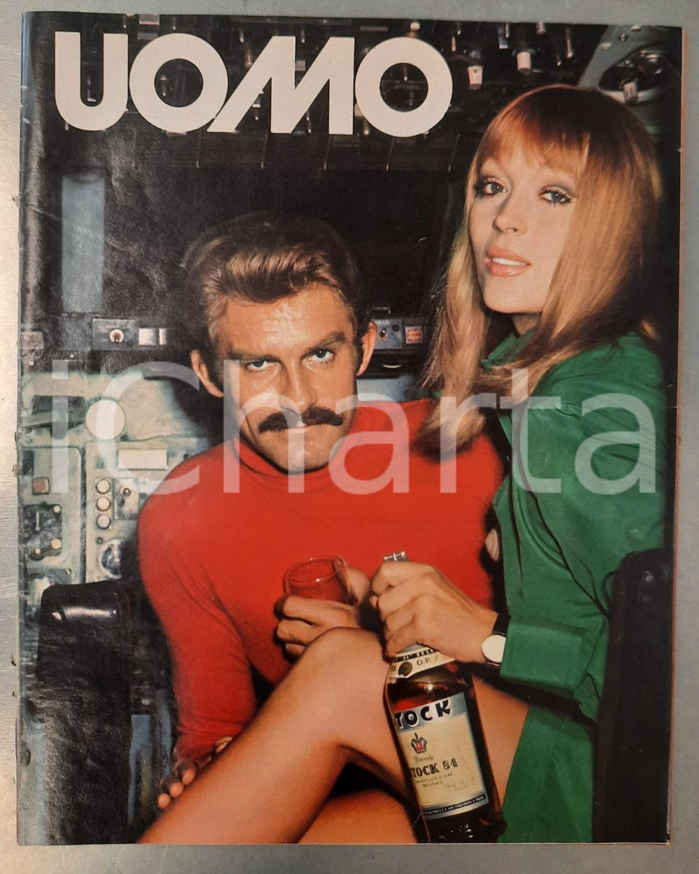 Giornale, rivista storica 1973 UOMO  MODA Servizio ITAVIA  Alessandro Haber Inserto speciale RARO 1