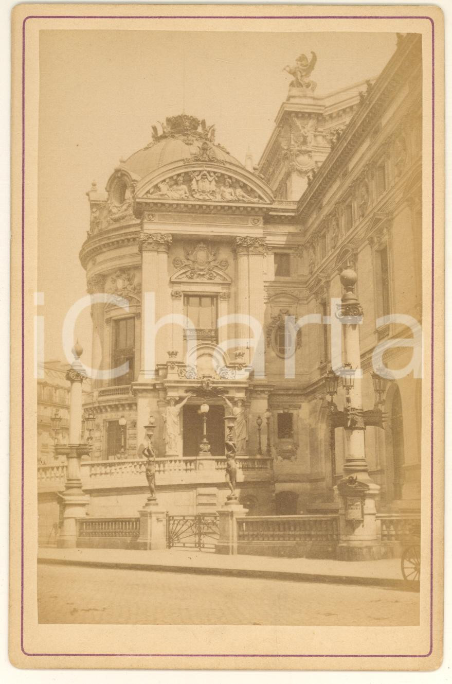 Fotografia d epoca originale 1890 ca PARIS Opéra  Palais Garnier  Foto VINTAGE 17x11 cm 1
