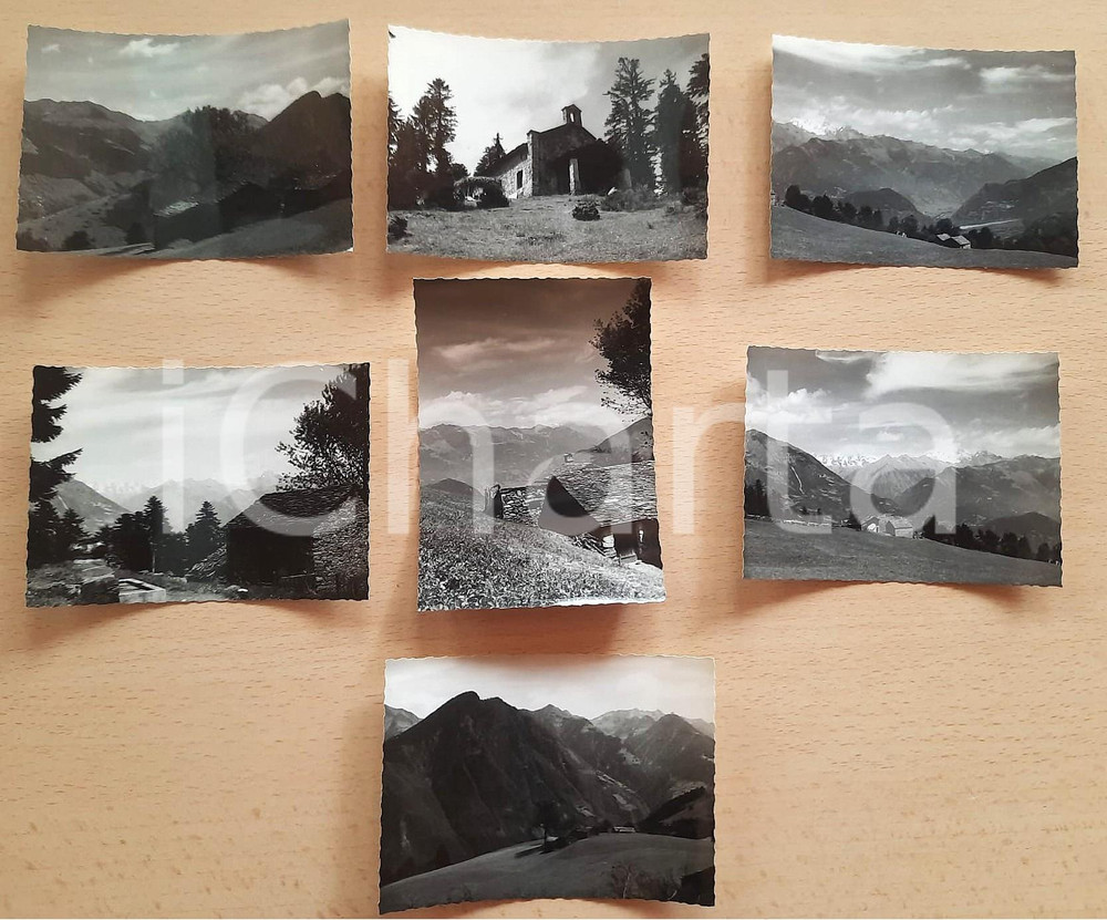 Fotografia d epoca originale Luglio 1957 CORTE / VAL GEROLA SO Vedute panoramiche Lotto 7 foto 10x7 1