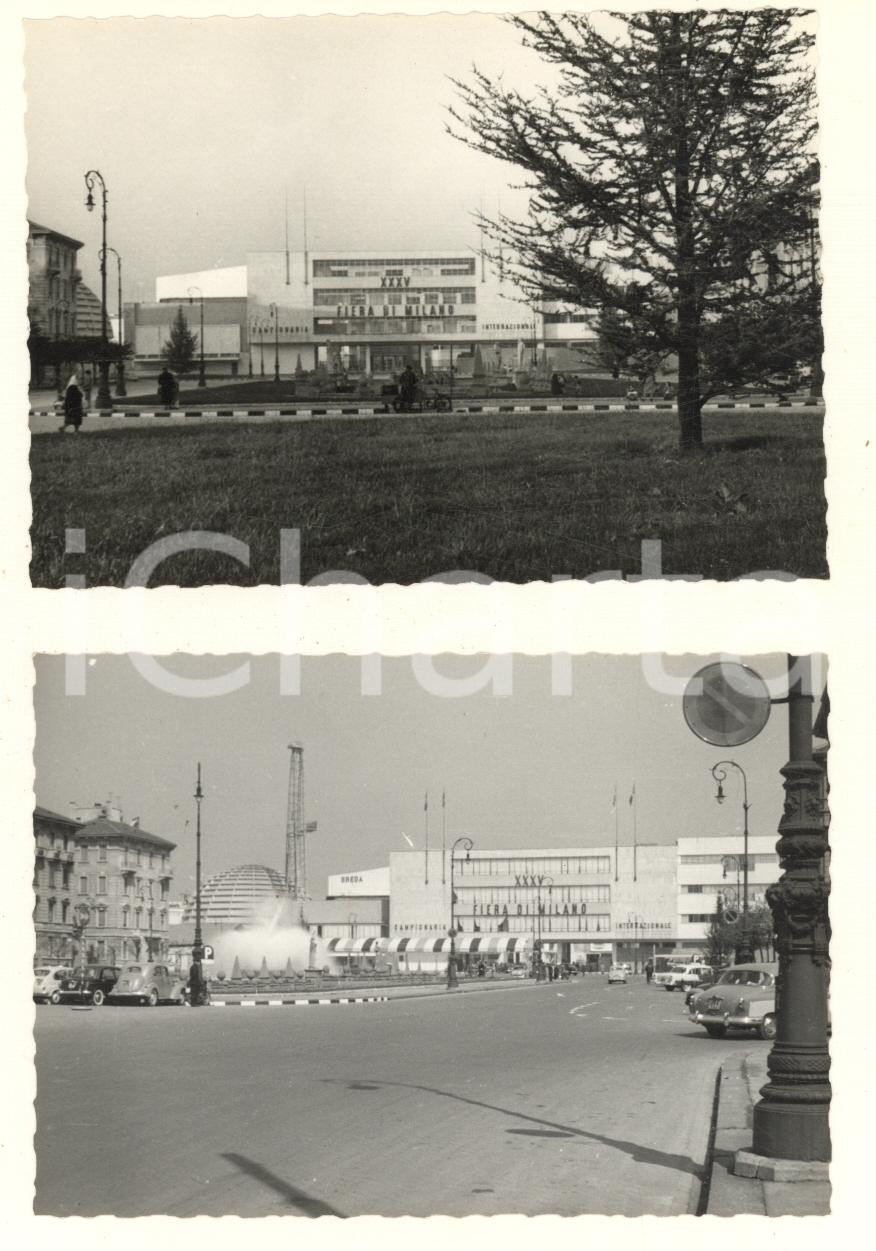 Fotografia d epoca originale 1957 MILANO XXXV Fiera Campionaria  Ingresso Lotto 2 foto 10x7 cm 1