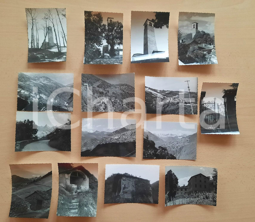 Fotografia d epoca originale Luglio 1957 VAL GEROLA  RASURA SO Vedute panoramiche Lotto 15 foto 10x7 cm 1