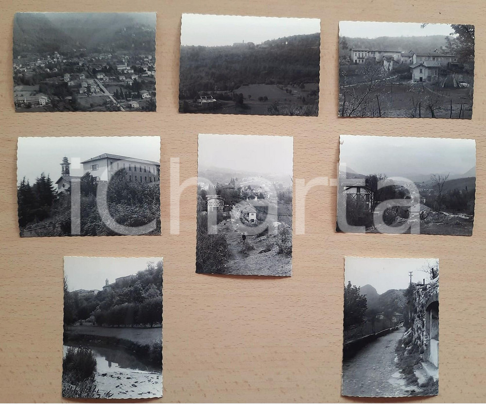 Fotografia d epoca originale Aprile 1951 VALCUVIA/ CITTIGLIO VA Vedute panoramiche Lotto 8 foto 10x7 1