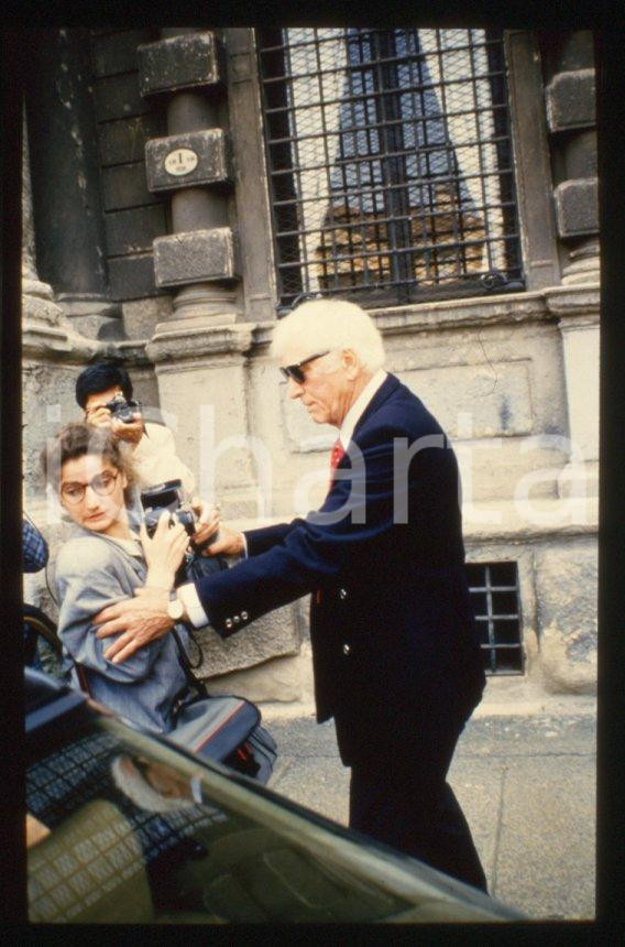 Fotografia d epoca originale 1988 MILANO Burt LANCASTER  35 mm vintage slide 16 1
