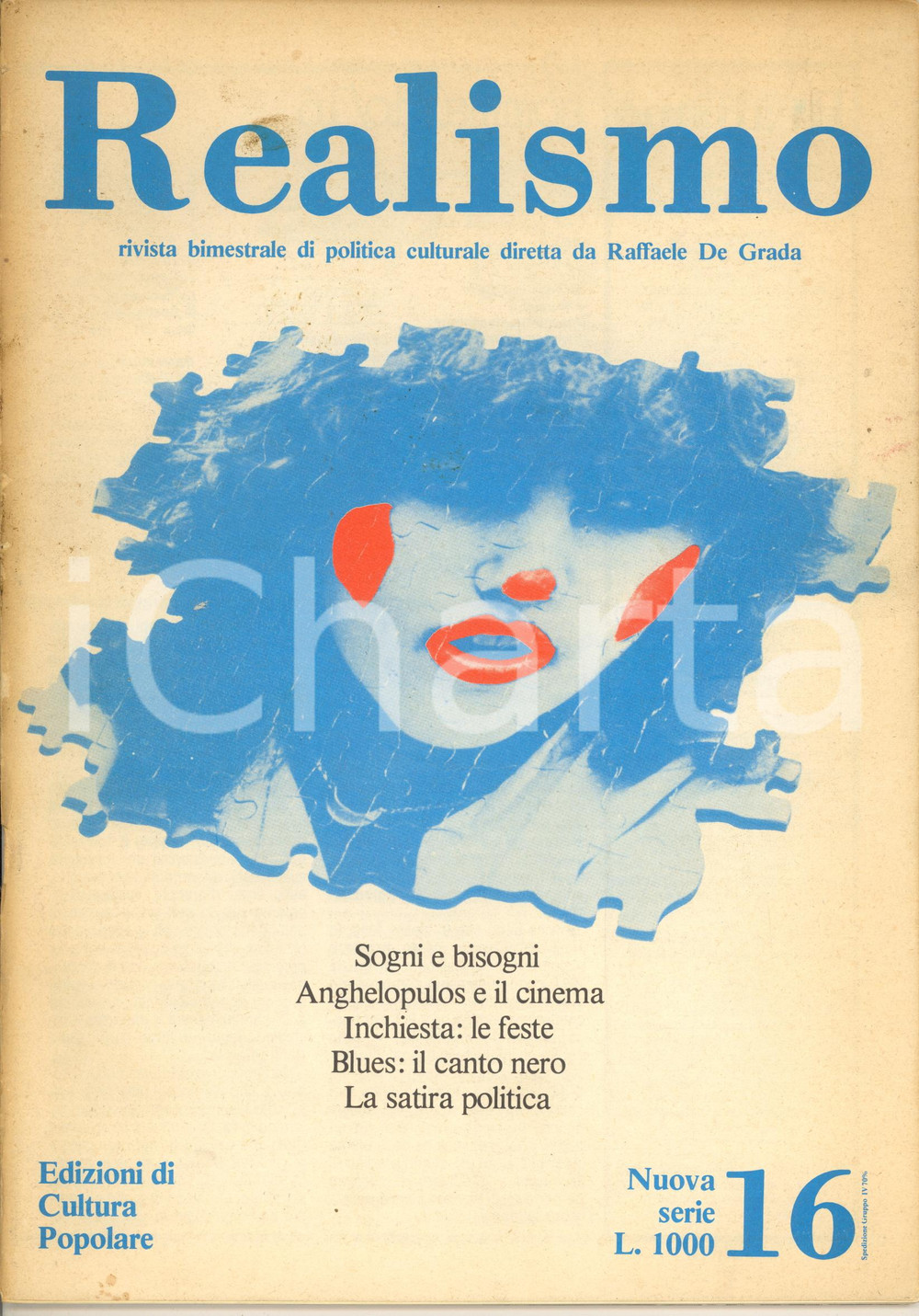 Giornale, rivista storica 1977 REALISMO Lotte nelle accademie d arte  Anghelopulos Rivista n°16 1