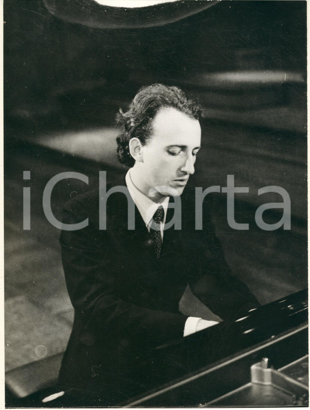 Fotografia d epoca originale 1975 ca MUSICA Pianista Maurizio POLLINI in concerto Foto 18x24 cm 1 1