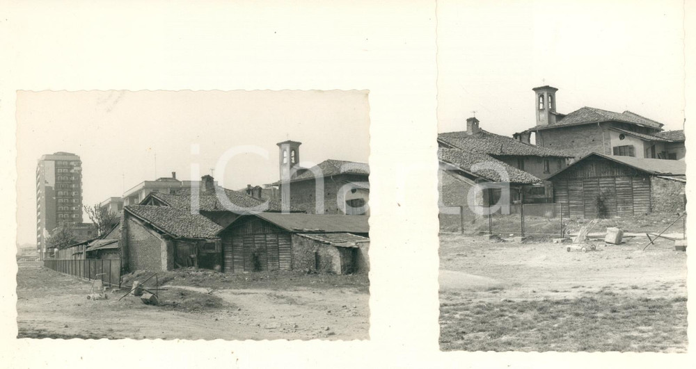 Fotografia d epoca originale 1956 MILANO SPARITA Edifici rurali in attesa di demolizione  Lotto 2 foto 10x7 1