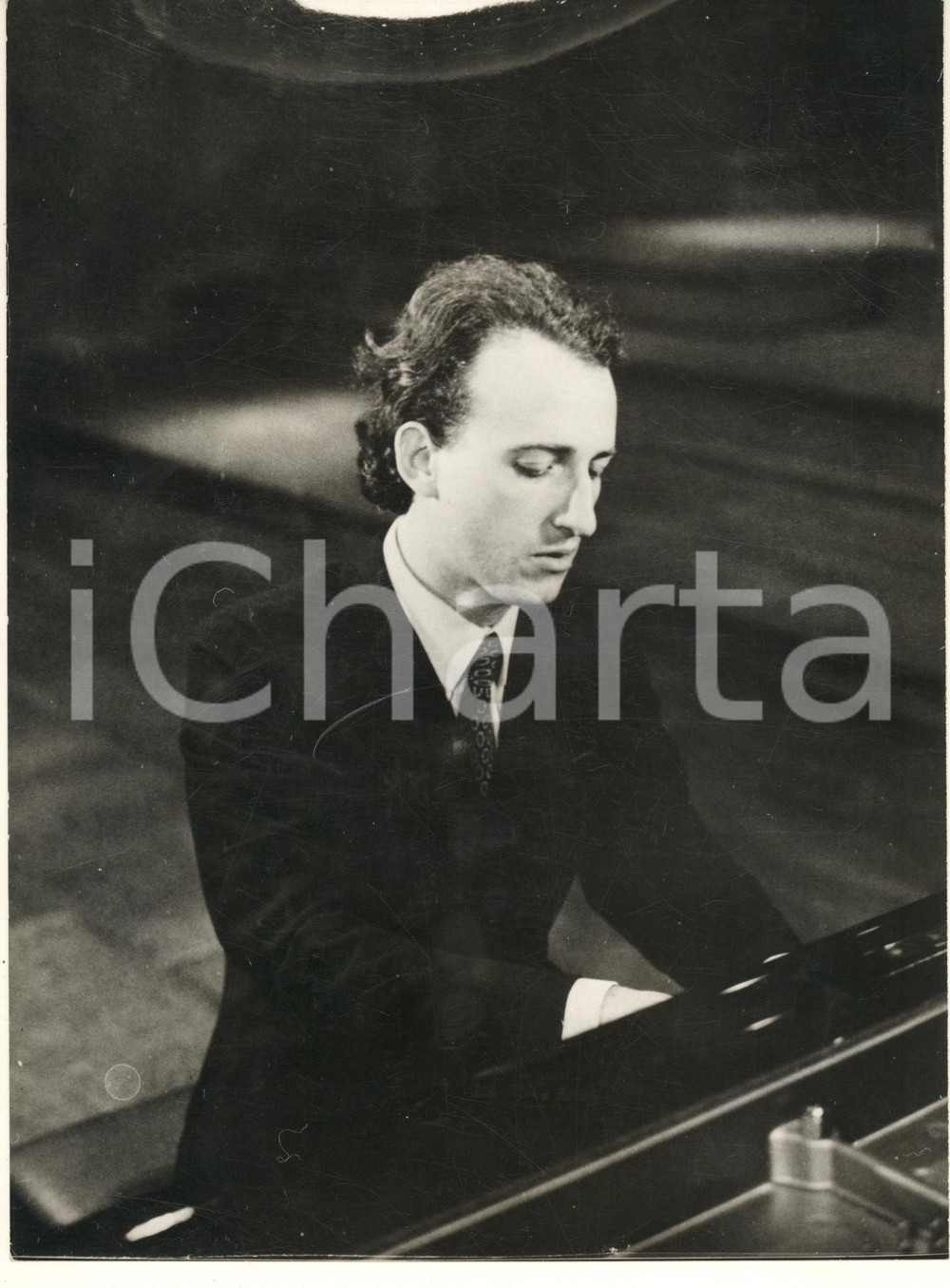 Fotografia d epoca originale 1975 ca MUSICA Pianista Maurizio POLLINI in concerto Foto 18x24 cm 3 1