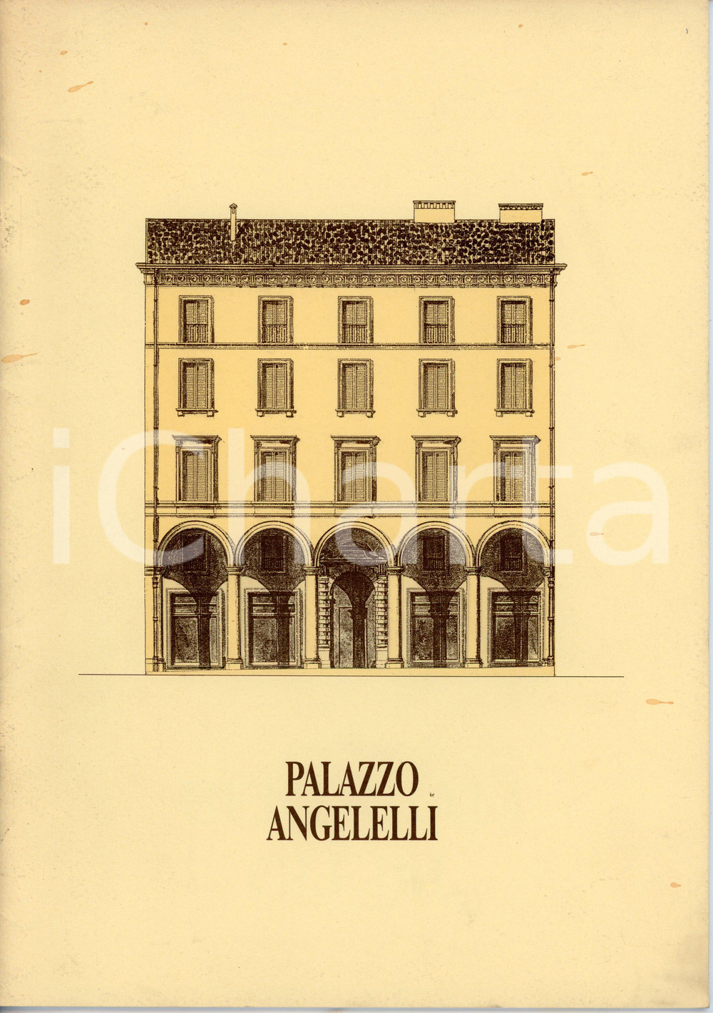 Libro, pubblicazione d epoca 1995 ca BOLOGNA Ristrutturazione Palazzo ANGELELLI  Beni Reali GI.F.IM. 1