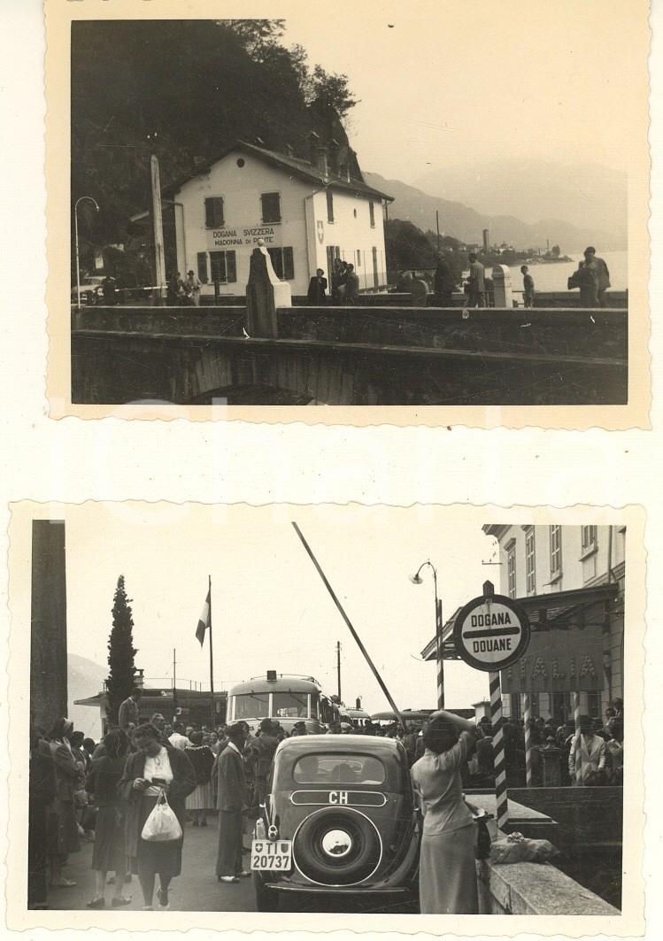 Fotografia d epoca originale 1949 Confine ITALIA/ SVIZZERA  Dogana di VALMARA  Lotto 2 foto vintage 9x6 cm 1