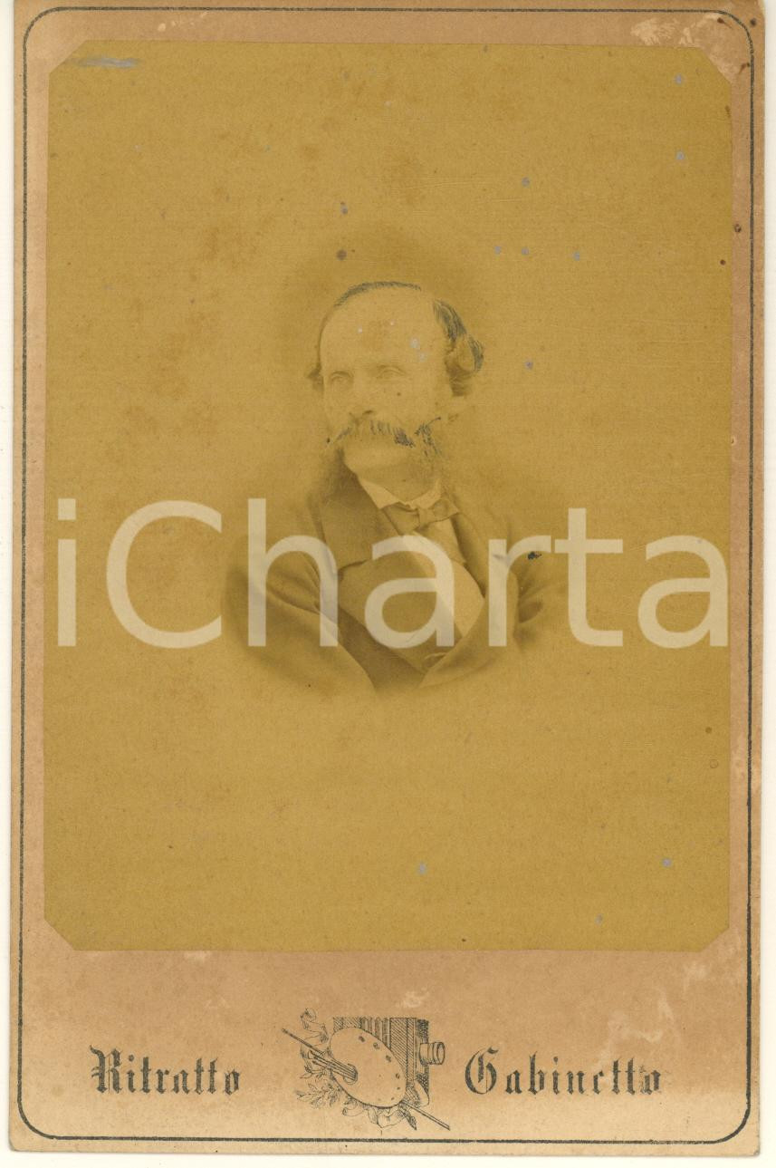 Fotografia d epoca originale 1875 ca MILANO Conte Raffaele RUSCA  Ritratto  Foto Formato Gabinetto 1