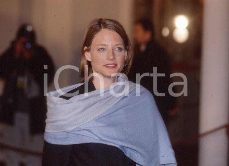 Fotografia d epoca originale 1989 ROMA Jodie FOSTER Ricevimento al Quirinale  35mm VINTAGE SLIDE 6 1