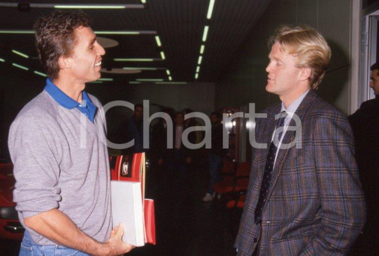 Fotografia d epoca originale 1989 MARANELLO Ivan LENDL in visita alla Ferrari 35mm VINTAGE SLIDE 7 1