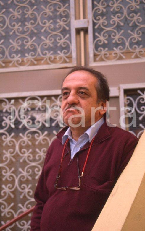 Fotografia d epoca originale 1990ca CABARET Nanni SVAMPA Ritratto del cantante  35mm VINTAGE SLIDE 2 1