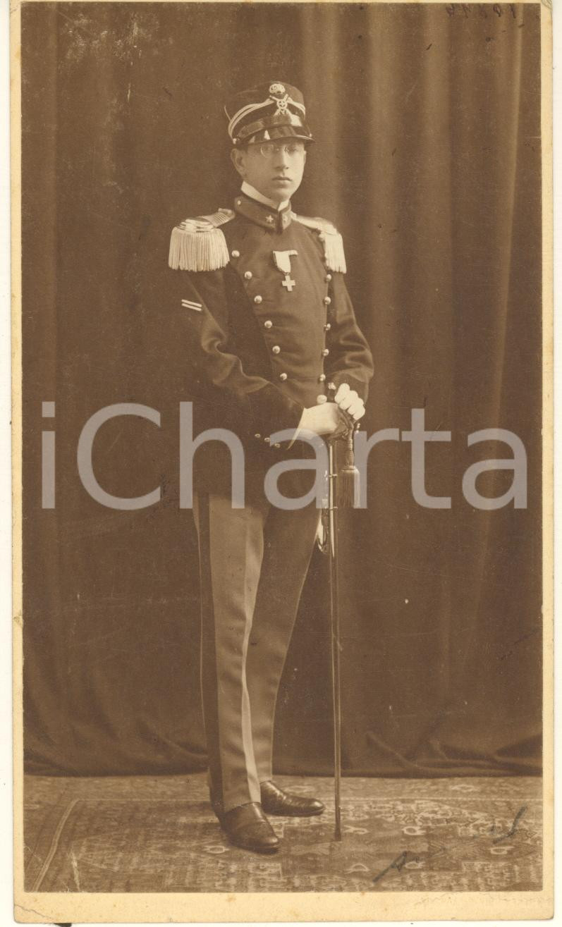 Fotografia d epoca originale 1920 ca REGIO ESERCITO Ufficiale Ernesto MARINI Foto ALBAN Alexandrie EGYPT 1