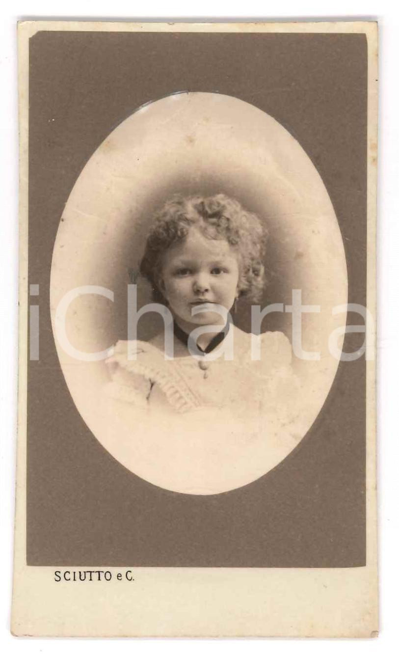 Fotografia d epoca originale 1873 GENOVA Elisa BRONZETTI figlia del garibaldino Oreste Foto SCIUTTO 1 1