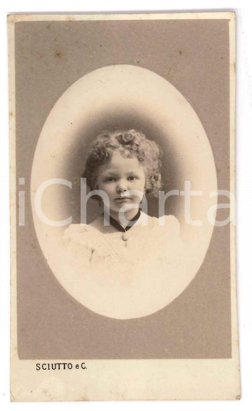 Fotografia d epoca originale 1873 GENOVA Elisa BRONZETTI figlia del garibaldino Oreste  Foto SCIUTTO 1 1