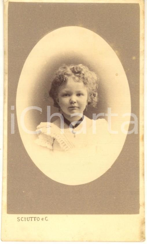 Fotografia d epoca originale 1873 GENOVA Elisa BRONZETTI figlia del garibaldino Oreste Foto SCIUTTO 1 1