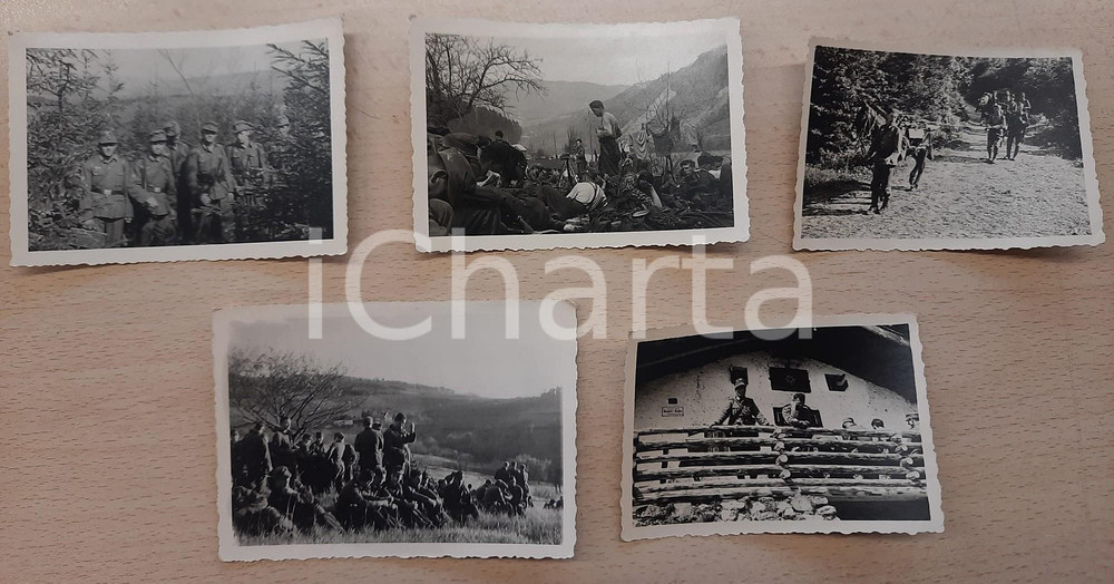 Fotografia d epoca originale 1935 ca ROSENHEIM/ BAVIERA Wehrmacht  Esercitazioni estive Lotto 5 foto 9x6 1