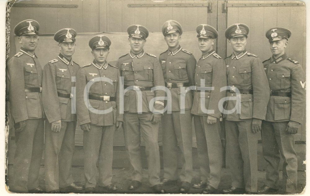 Fotografia d epoca originale 1940 ca WW2 BRAUNSCHWEIG  Wehrmacht  Ufficiali Foto Heinrinch EHLERS 14x9 1
