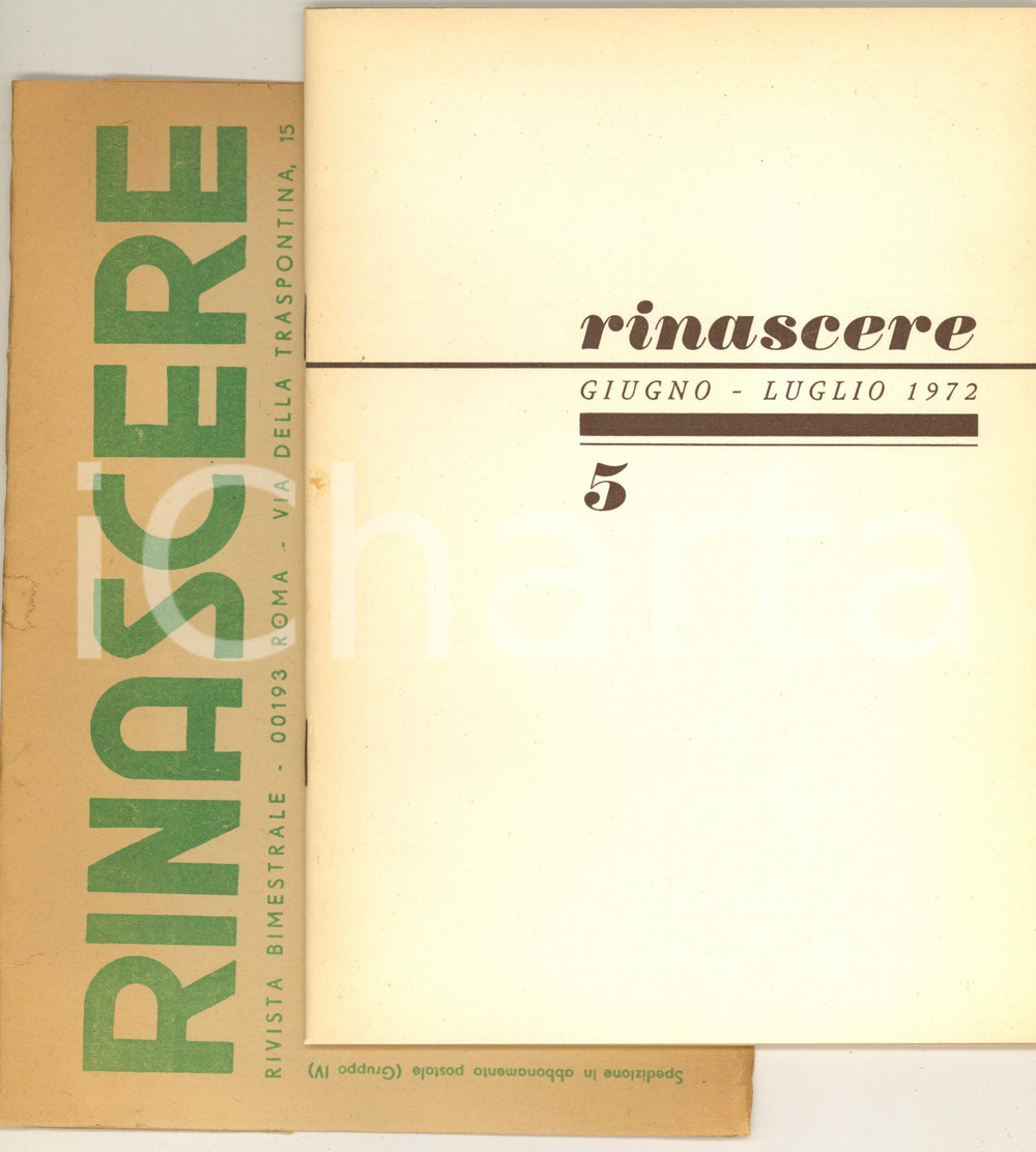 Libro, pubblicazione d epoca 1972 RINASCERE Movimento Rinascita Cristiana  Gruppi A.C.I. del Madagascar 1