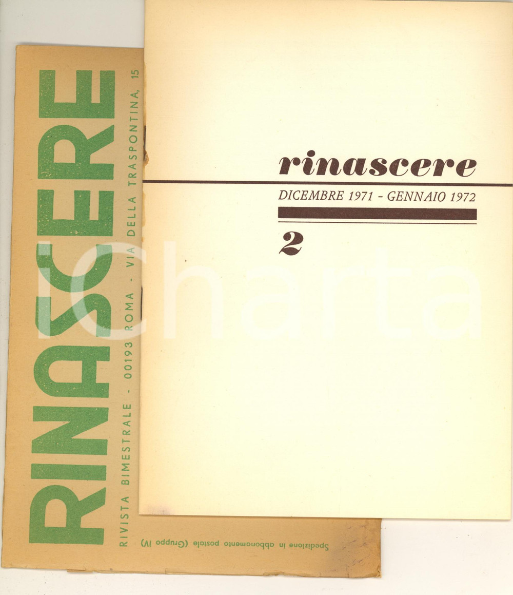 Libro, pubblicazione d epoca 197172 RINASCERE Movimento Rinascita Cristiana  Lavoro dei gruppi giovani 1