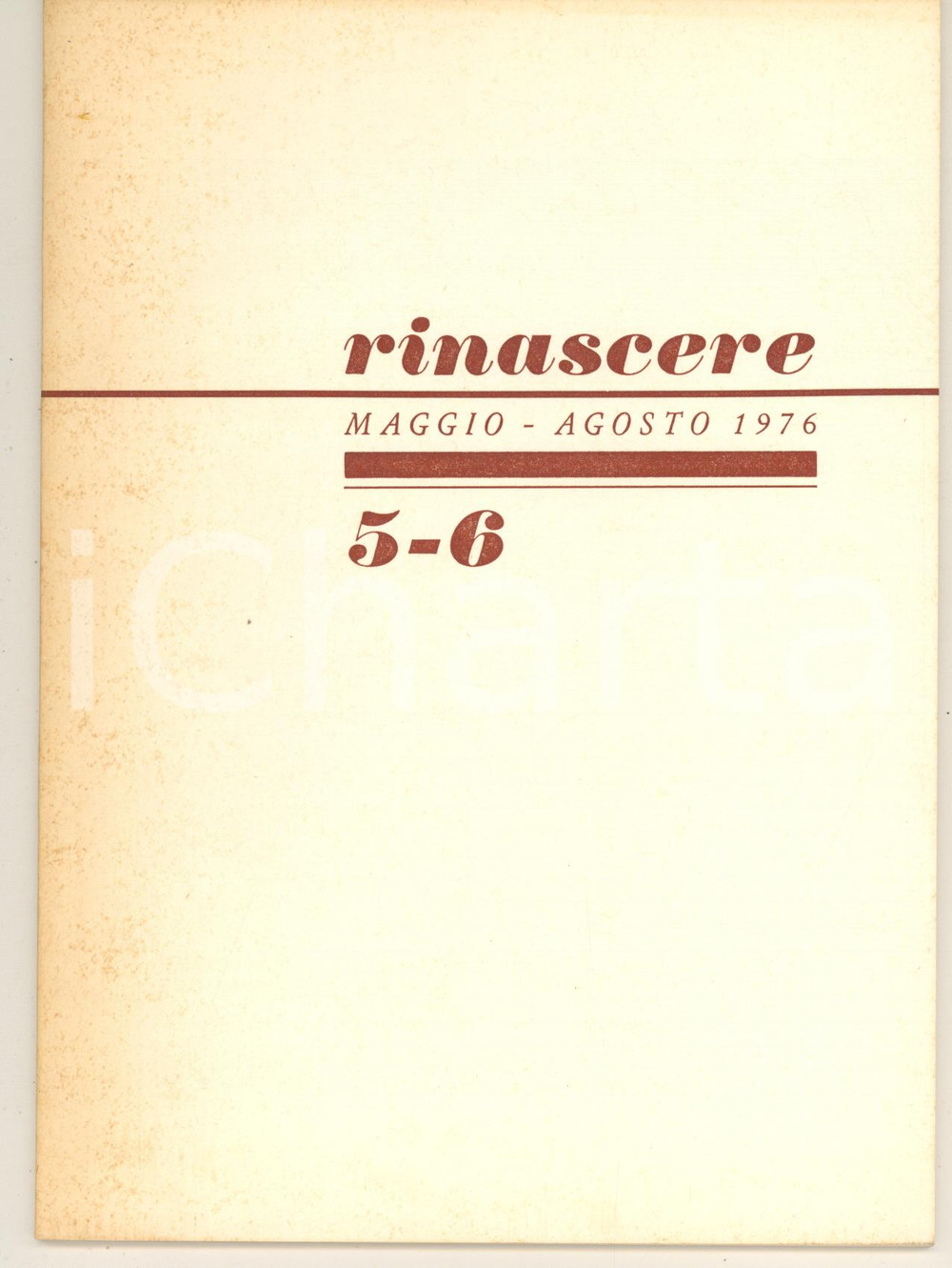 Libro, pubblicazione d epoca 1976 RINASCERE  Rinascita Cristiana  Marcella Pastore su liturgia congresso 1