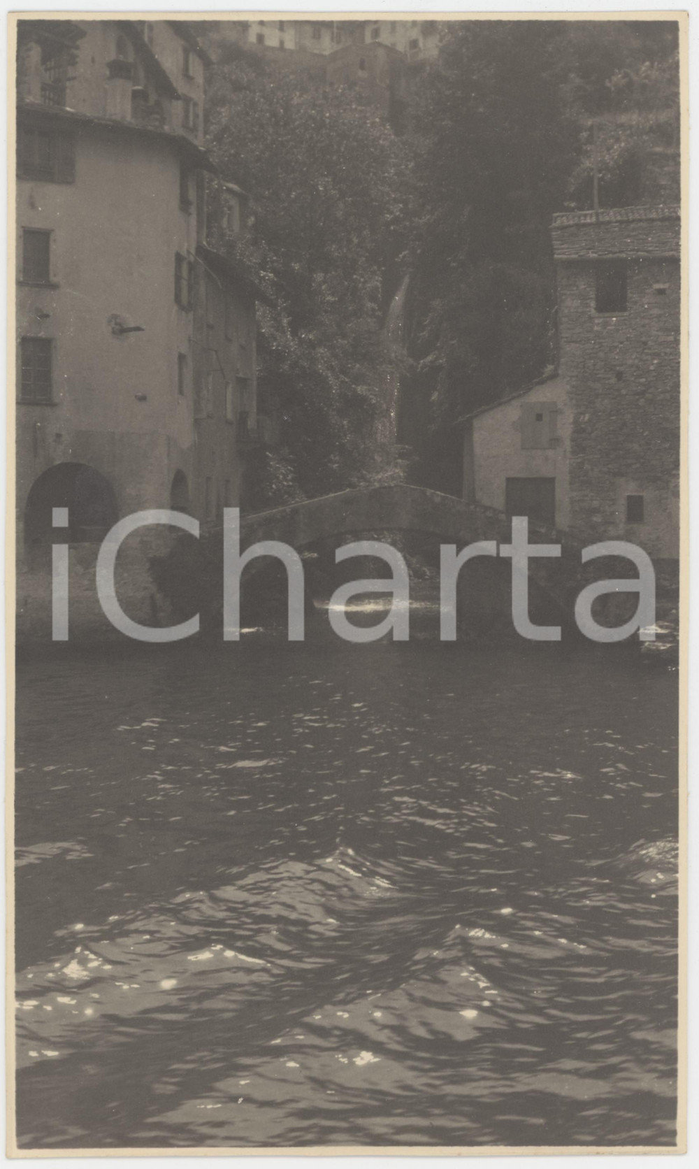 Fotografia d epoca originale 1950 ca Lago di COMO  NESSO  Ponte della Civera Foto artistica 14x24 2 1