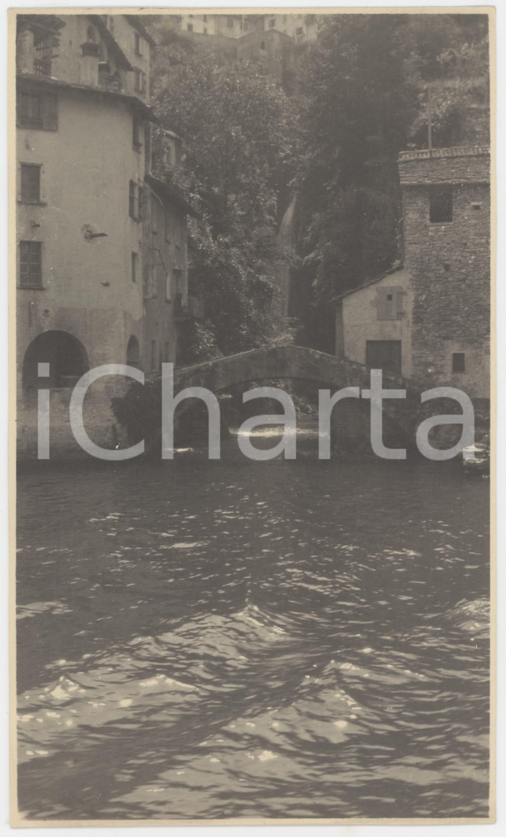 Fotografia d epoca originale 1950 ca Lago di COMO  NESSO  Ponte della Civera Foto artistica 14x24 1 1