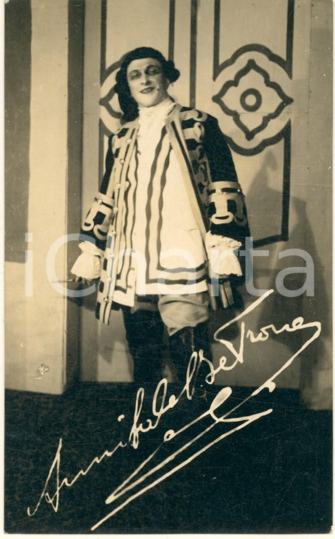 Cartolina originale da collezione 1925 ca TEATRO ITALIA Annibale BETRONE in costume di scena  Fotocartolina 1