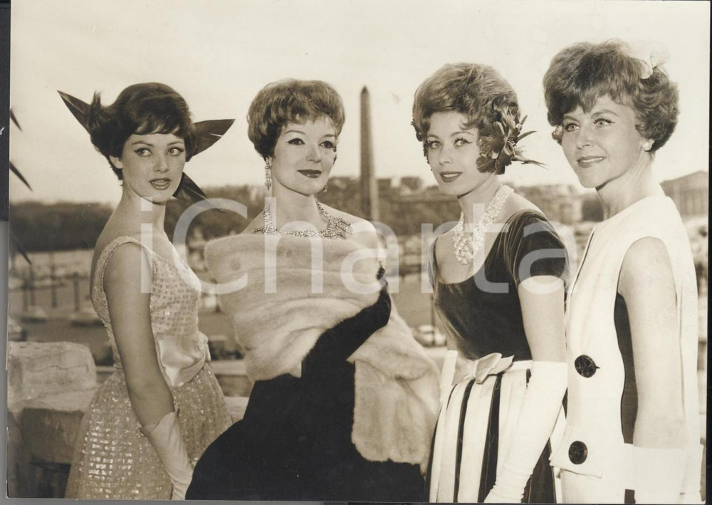 Fotografia d epoca originale 1961 PARIS Internationale coiffeurs Créations ANTONIO Jean CLEMENT Luc TRAINEAU 1