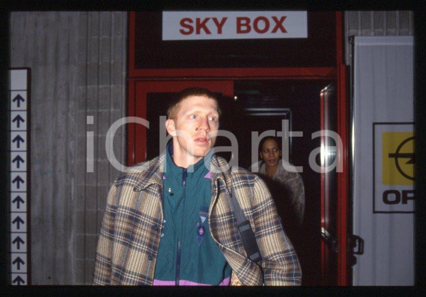 Fotografia d epoca originale 1993 MILANO Boris BECKER Barbara FELTUS 35mm VINTAGE SLIDE 14 1