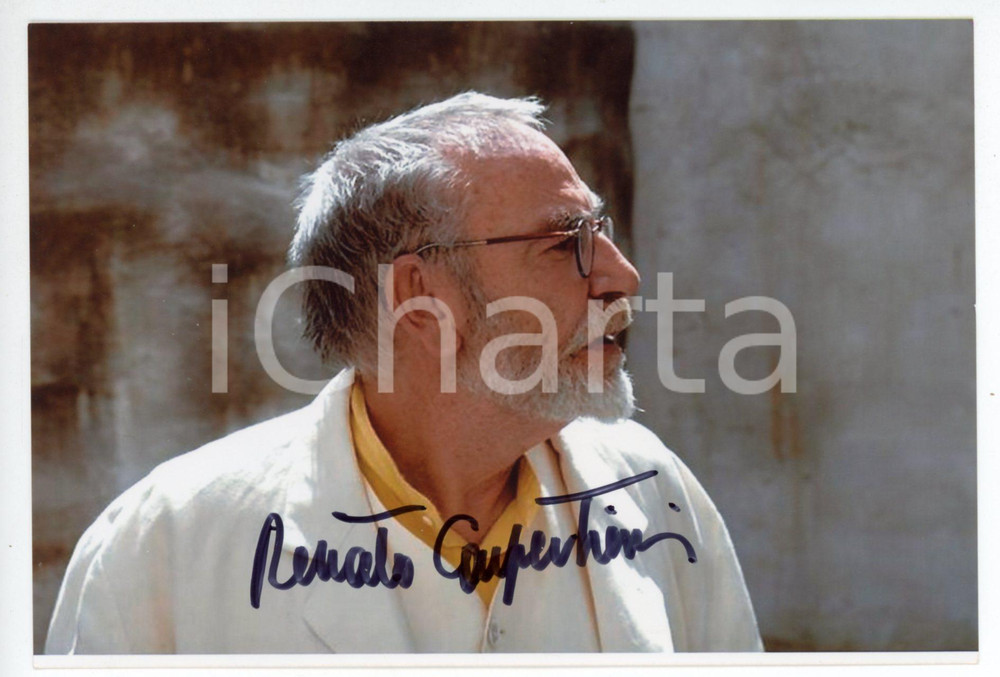 Autografo originale 2000 ca ITALIA  TEATRO Renato CARPENTIERI Fotografia con AUTOGRAFO  15x10 cm 1
