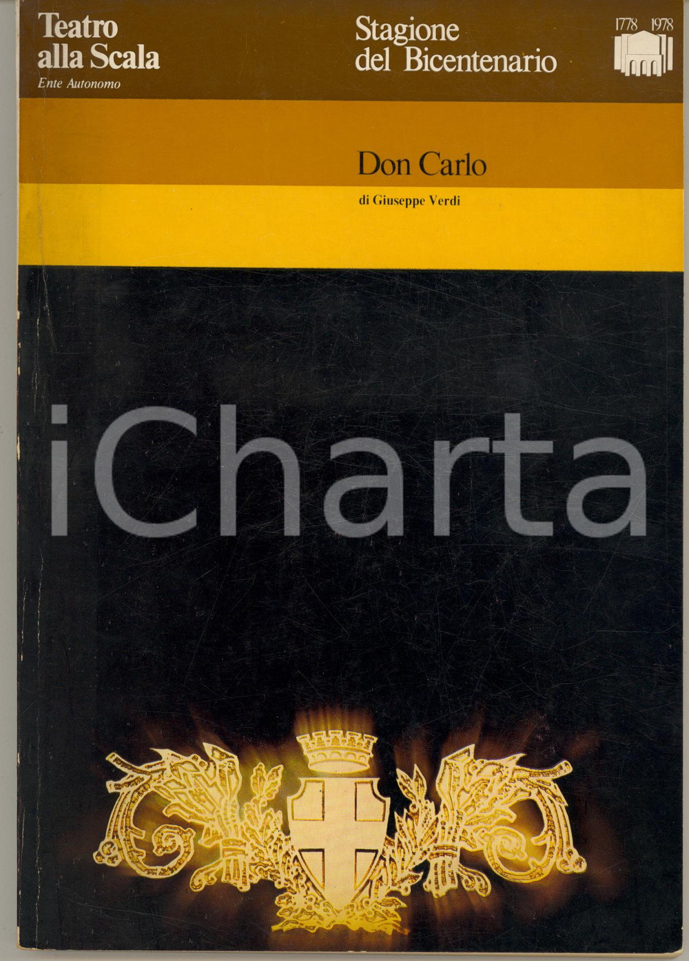 Materiale pubblicitario d’epoca 1978 MILANO Teatro alla Scala  Programma stagione del bicentenario 120 pp. 1