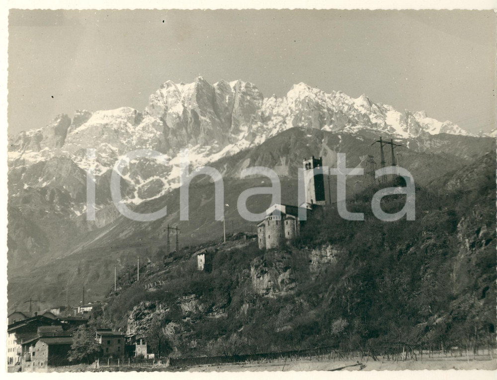 Fotografia d epoca originale 1960 ca CAPO DI PONTE BS Località Cemmo  Pieve di S. Siro Foto 24x18 cm 1