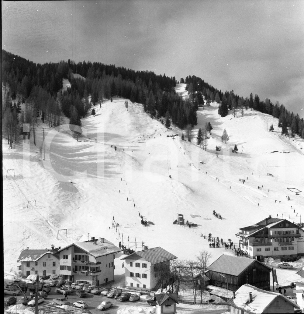 Fotografia d epoca originale 1965 SELVA DI VAL GARDENA Innevata NEGATIVO ORIGINALE 3 1