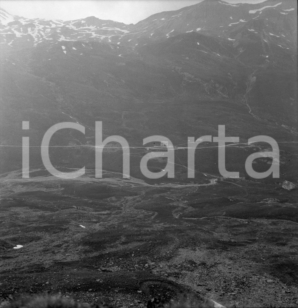 Fotografia d epoca originale 1971 PASSO DI GAVIA Panorama al Passo NEGATIVO ORIGINALE 1