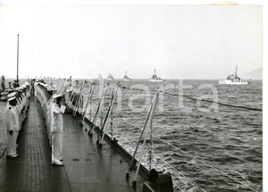 1956 MAR TIRRENO "Esercitazione Aurora" - Manovre navali *Foto 18x13 cm
