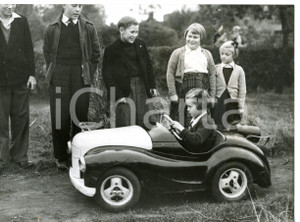 1955 STOURBRIDGE Six-year-old Sally ORFORD driving a miniature racing car *Photo