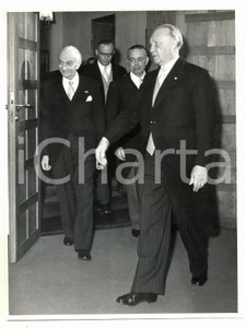 1956 BONN Konrad ADENAUER Antonio SEGNI Gaetano MARTINO *Foto 15x20 cm