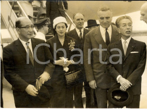 1961 PARIS ORLY Zentaro KOSAKA accolto da Louis JACQUINOT *Foto 18x13