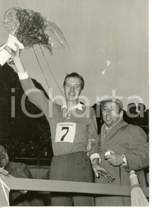 1956 RIVA DEL GARDA - 100 KM DI MARCIA Il vincitore John LJUNGGREN *Foto 13x18