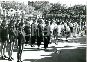 1955 ca PALERMO Torneo Internazionale di Pallavolo - Le squadre schierate *Foto