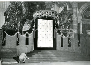 1958 ROMA Cattedra di San Pietro - Preparativi incoronazione Papa GIOVANNI XXIII