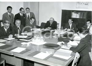 1957 ROMA Alta autorità CECA - Riunione con René WAYER *Foto 18x13 cm