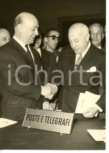 1959 ROMA Cerimonia gemellaggio Roma-Parigi - Giuseppe SPATARO Giuseppe PERETTI