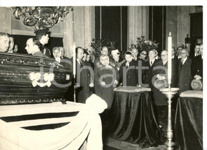 1960 ROMA Funerali di Adone ZOLI - Camera ardente nella sede DC *Foto 18x13 cm
